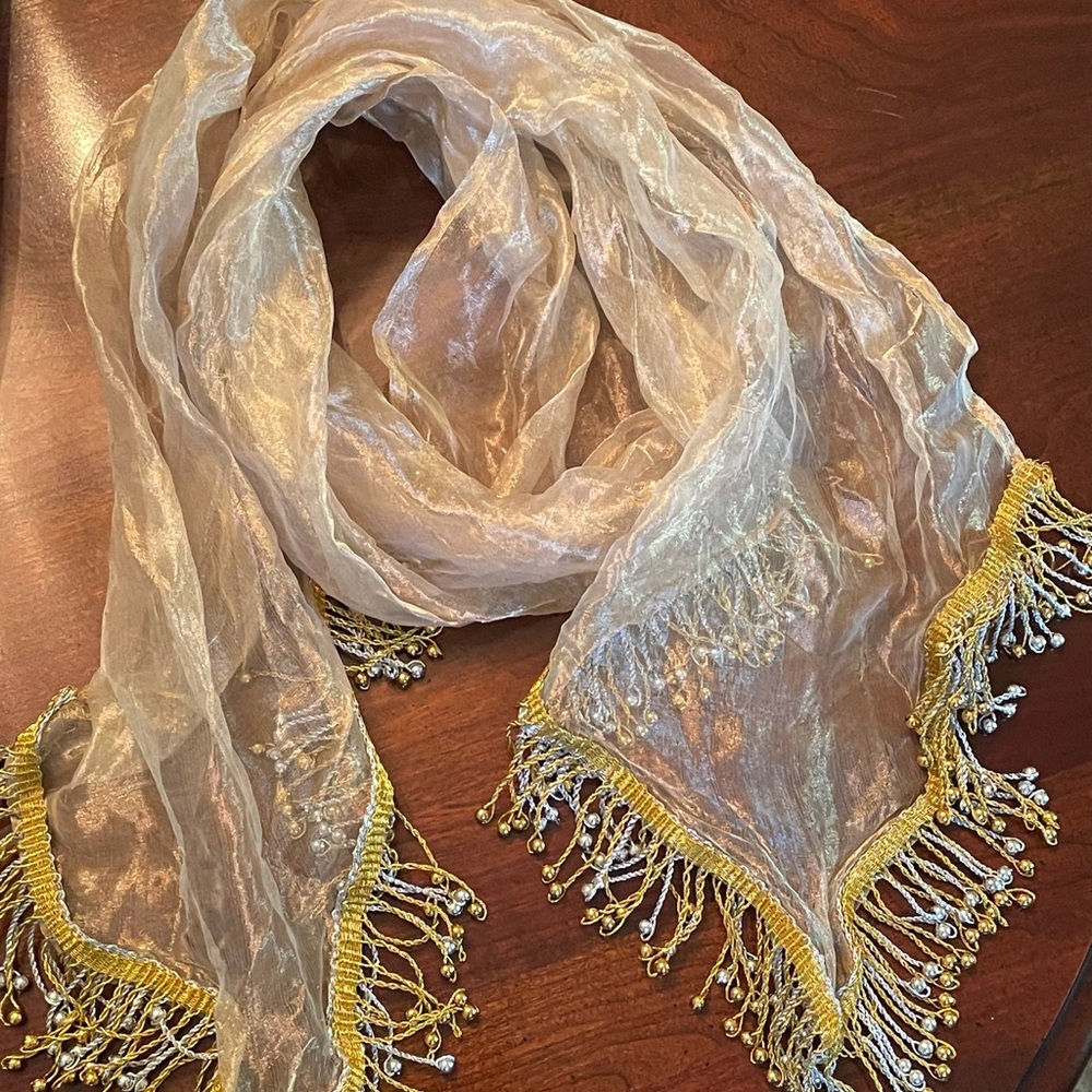 CBK Ltd silk scarf, made in India.